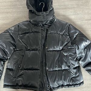 Forever 21 Sparkle puffer jacket